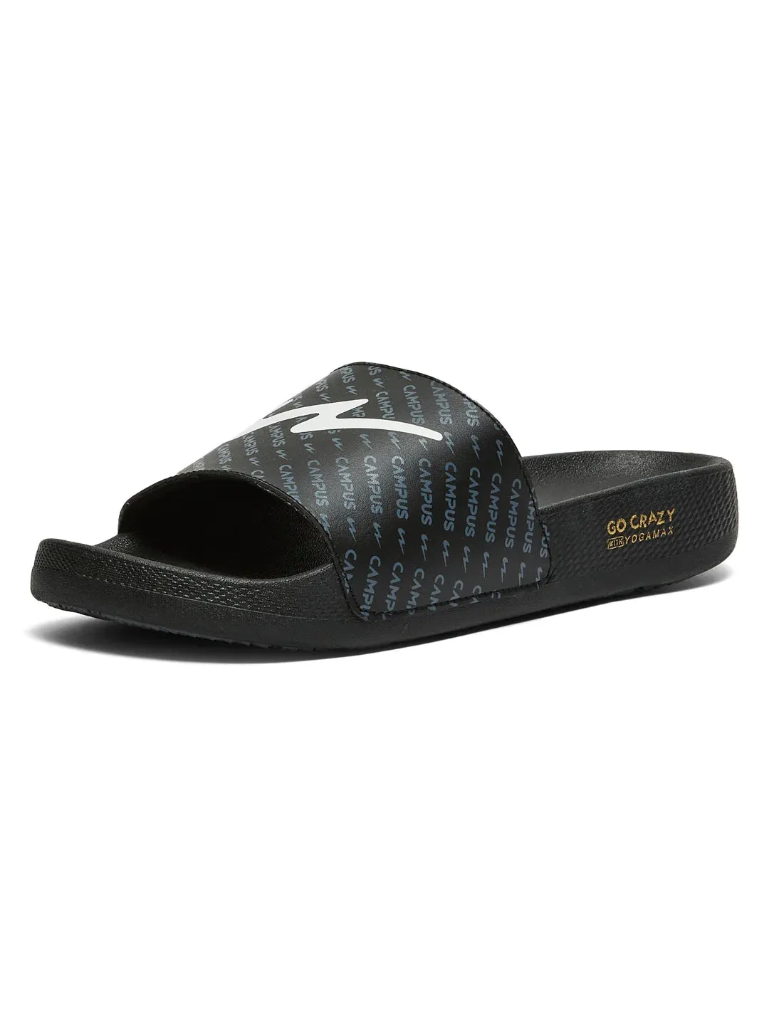 SL-444 Black Men's Slides