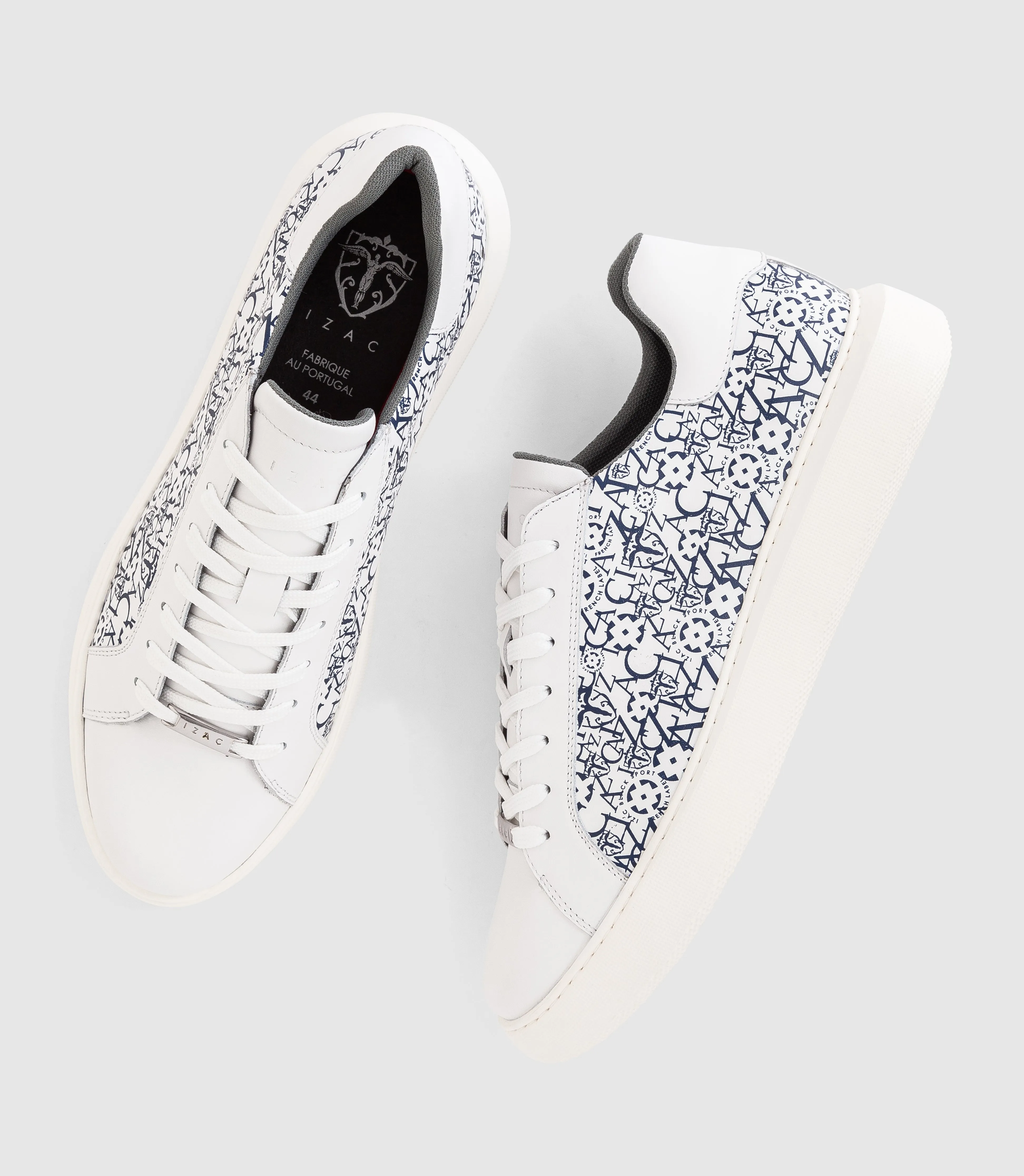 Sneakers blanche et marine "Gwendal"