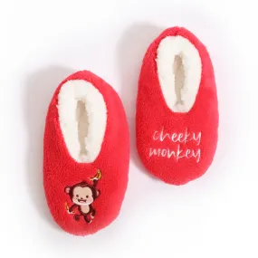 Splosh Toddlers Red Monkey Slippers