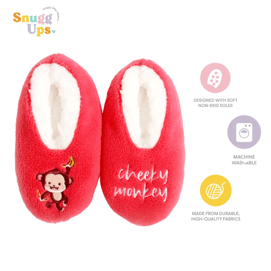 Splosh Toddlers Red Monkey Slippers