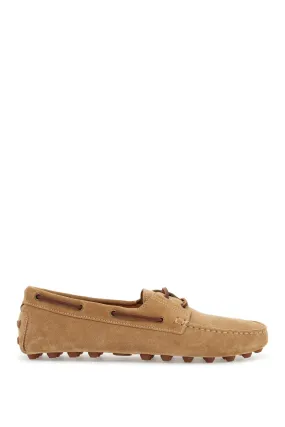 suede biscuit leather loafers with rubber sole XXM52K05300RE0 BISCOTTO