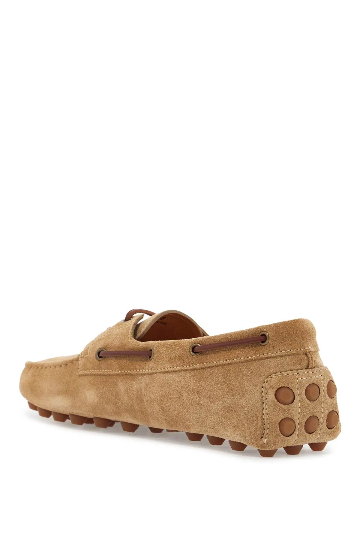 suede biscuit leather loafers with rubber sole XXM52K05300RE0 BISCOTTO