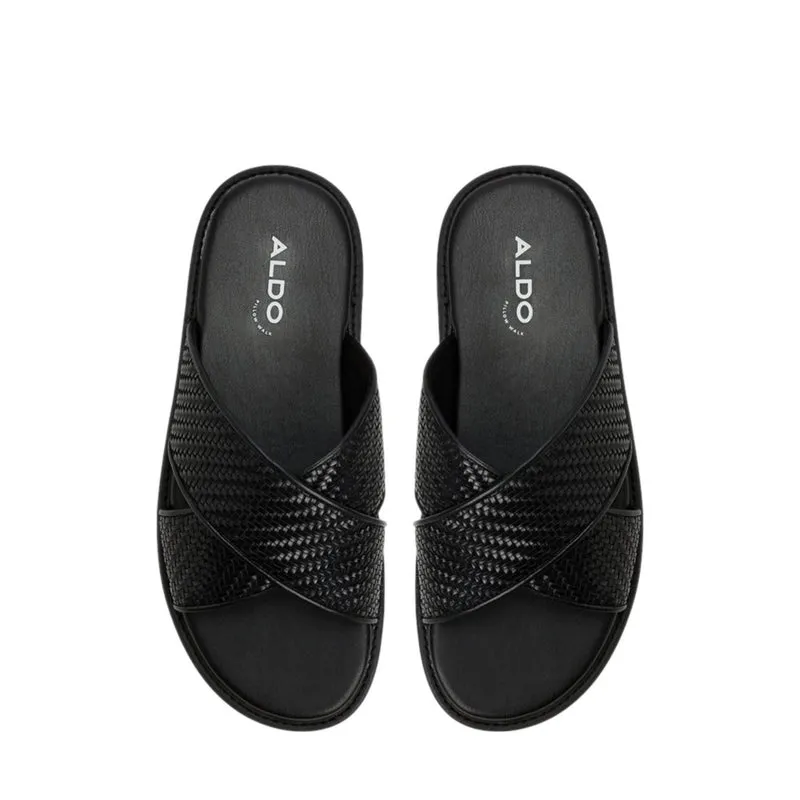 TARIK FLAT SANDALS - BLACK