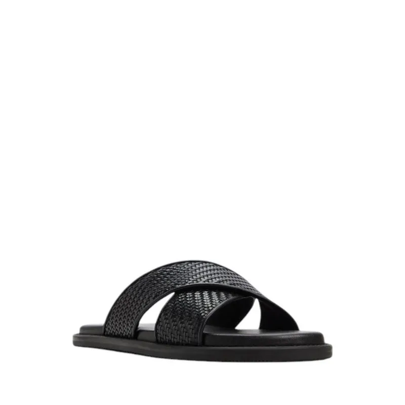 TARIK FLAT SANDALS - BLACK