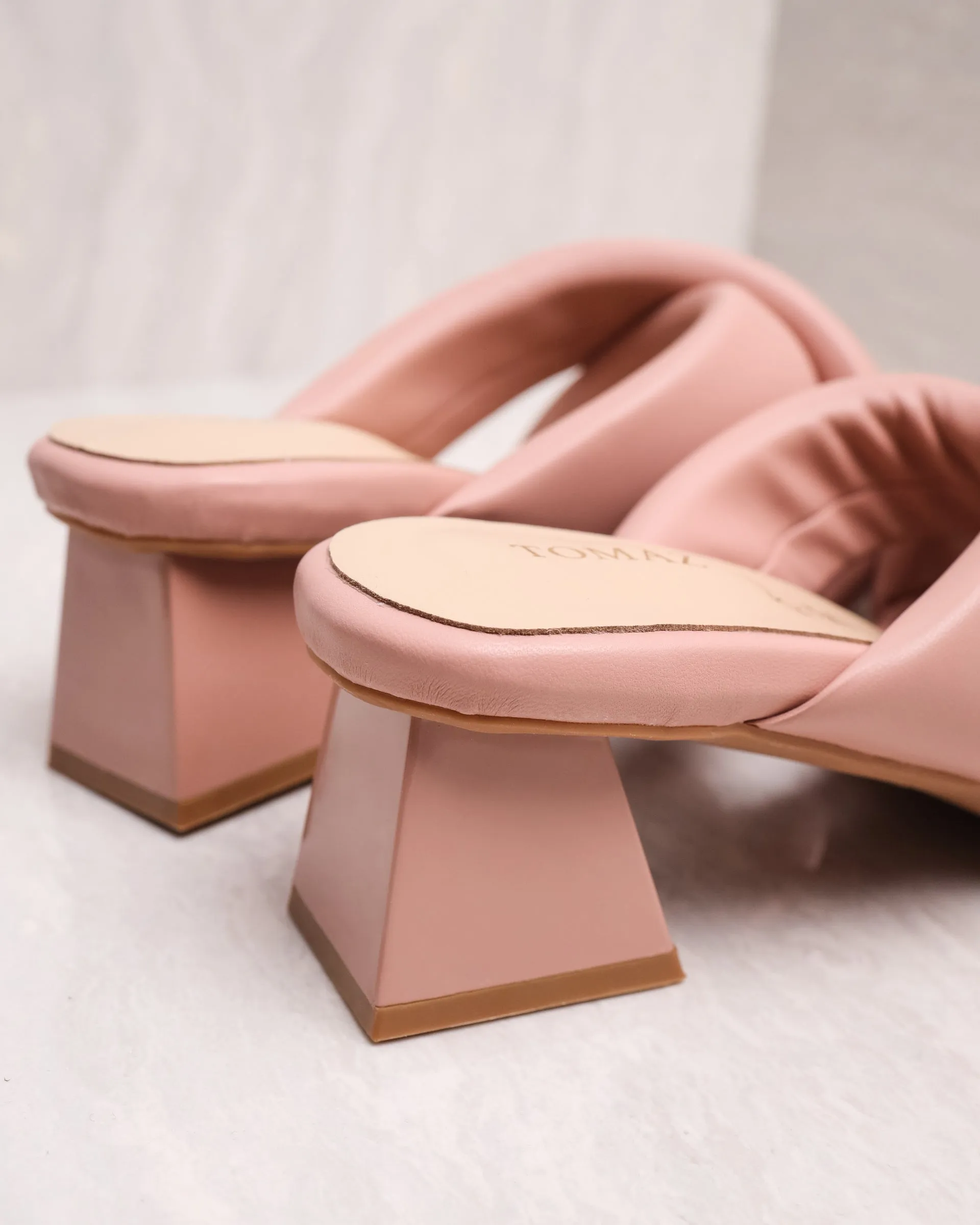 Tomaz YX68 Ladies Strappy Block Heels