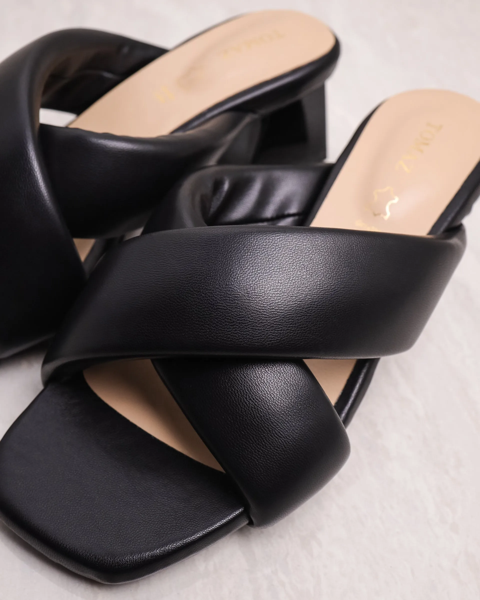 Tomaz YX68 Ladies Strappy Block Heels