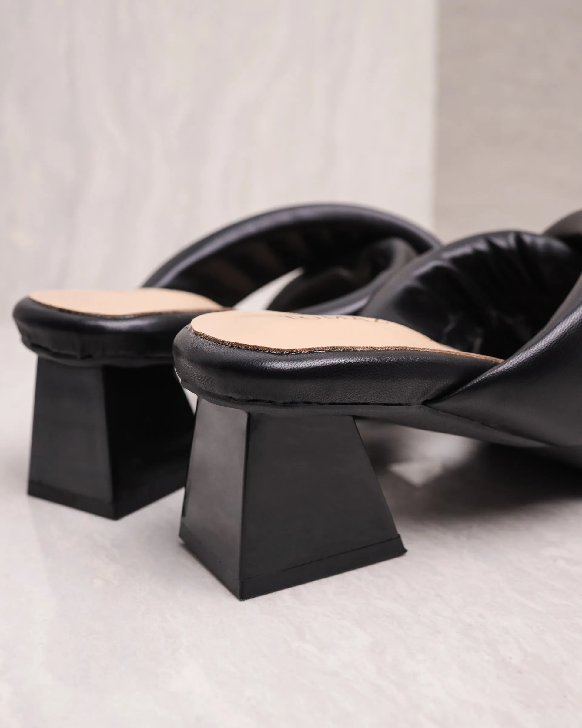 Tomaz YX68 Ladies Strappy Block Heels