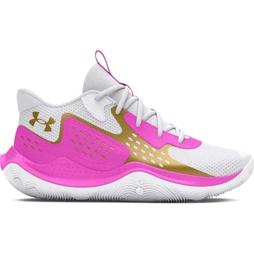 Under Armour Unisex Jet '23, (105) White/Vivid Magenta/Metallic Gold, 11.5, US