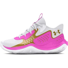 Under Armour Unisex Jet '23, (105) White/Vivid Magenta/Metallic Gold, 11.5, US