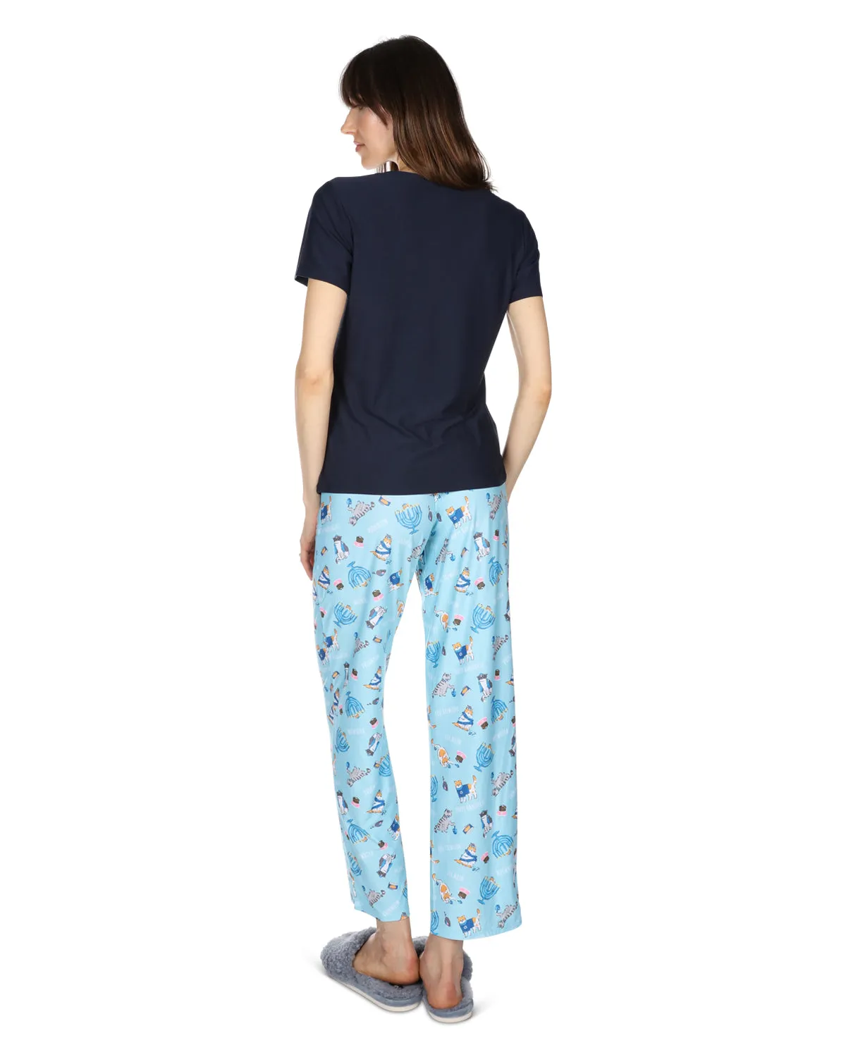 Women's Hanukcat Two-Piece PJ Set in a Bag