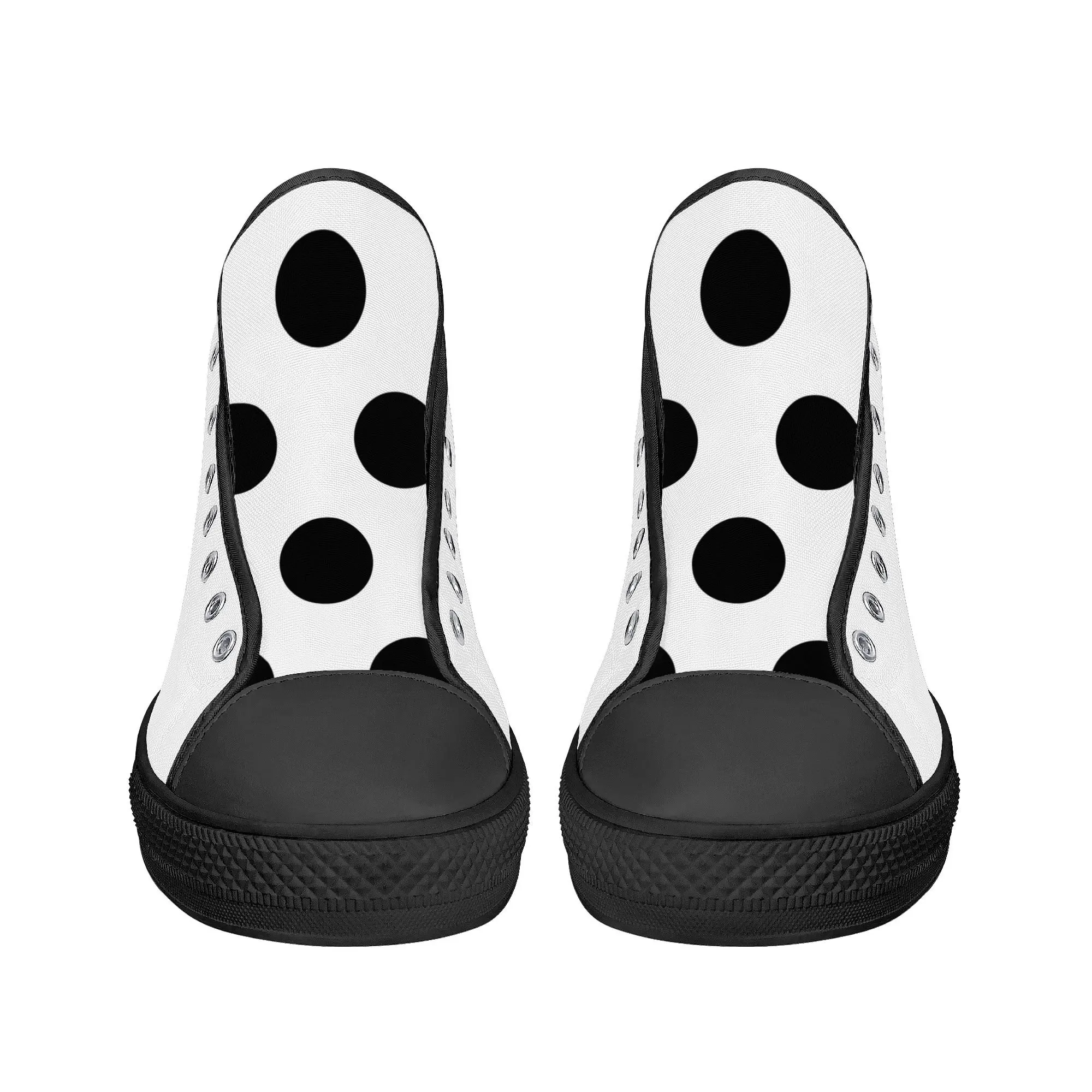 Womens High Top Canvas Shoes - Customized Tongue
